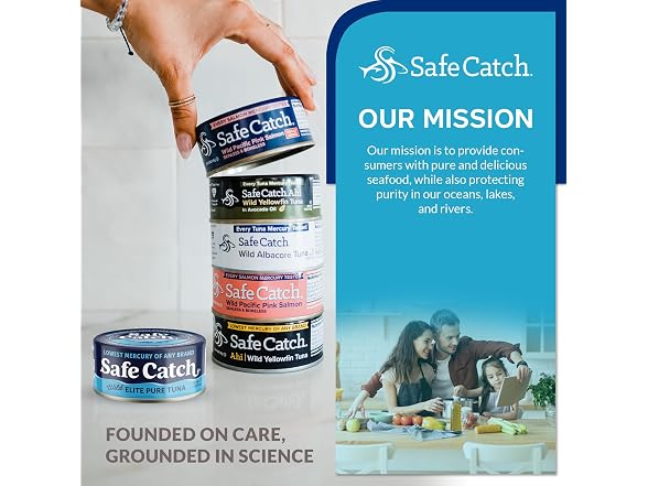 12PK Safe Catch Canned Wild Tuna Fish, 5 oz.