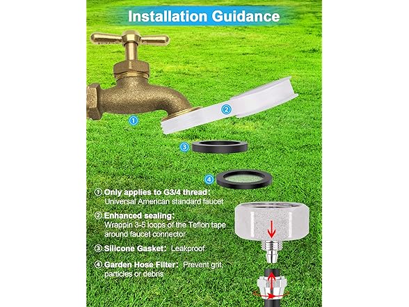 Lekit Misters for Outside Patio 89FT(27.3M)