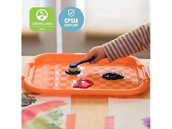 ECR4Kids Colorful Plastic Art Trays