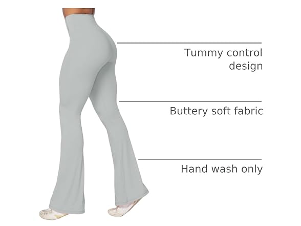 Sunzel Flare Leggings 30in XL Silver Grey