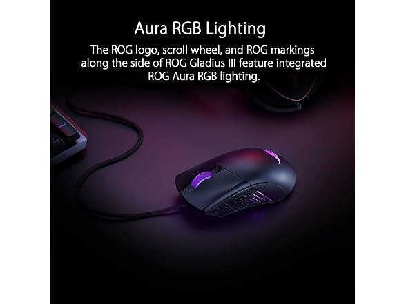 ASUS ROG Gladius III Wired Gaming Mouse, 19000 DPI