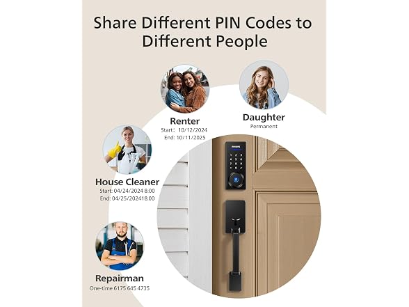 Philip DDL240X-1HBG-H-MB Wi-Fi Smart Deadbolt With Hand