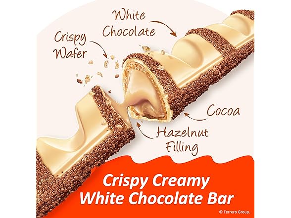 Kinder Bueno White Choc Hazelnut Bars 30