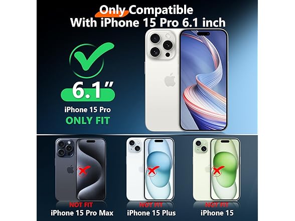 WAVELIFE Waterproof iPhone 15 Pro Case
