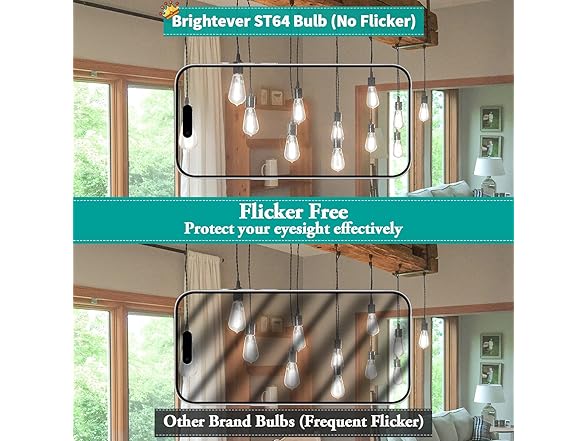 Brightever 8W Vintage LED Edison Light Bulbs 100W Incandescent Equivalent