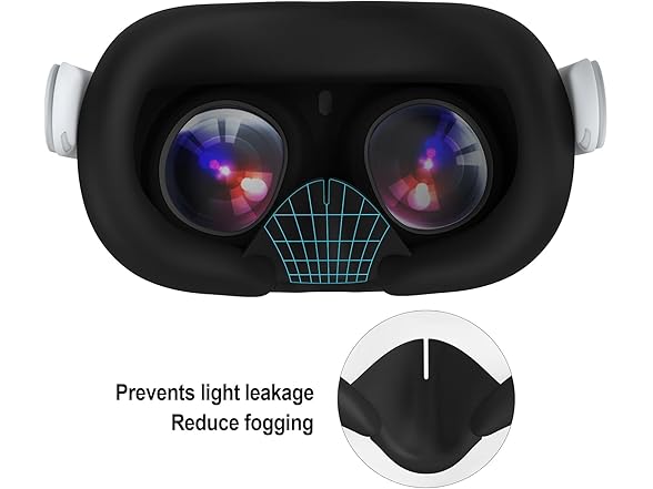 AMZDM Silicone Face Cover for Meta Quest 3