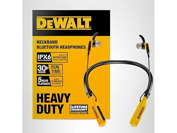 DEWALT DXMA1902091 A Bluetooth Neckband Headphones