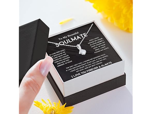 Dazzling Soulmate Necklace Sterling Silver