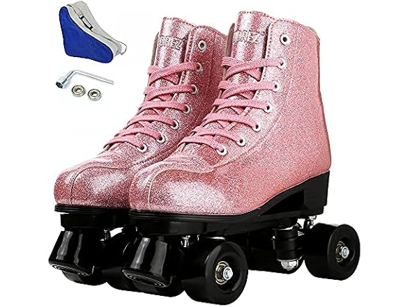 Jessie Roller Skates Premium PU Leather Roller Skates 39