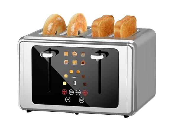 WUNLY 4 Slice Toaster Touchscreen