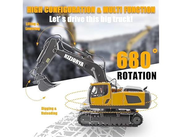 KIZJORYA Remote Control Excavator Toy