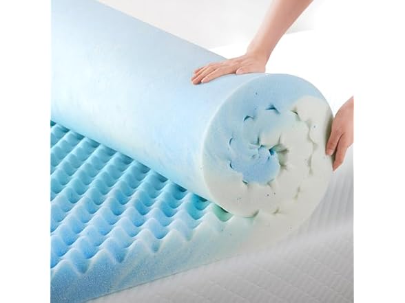 ZINUS 1.5" Swirl Gel Cooling Memory Foam Mattress