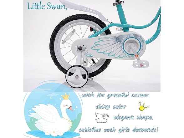 RoyalBaby Princess Girl Children's Bicycle 14 Inch