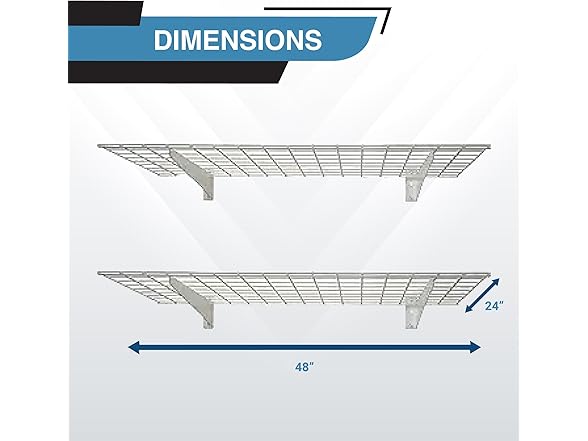 Hyloft 2-Pack Heavy Duty Steel Wall Garage Shelving