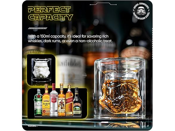 Stormtrooper Inverted Whiskey Glass