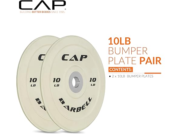 CAP Barbell Competition Plate Set, 10lbs Pair