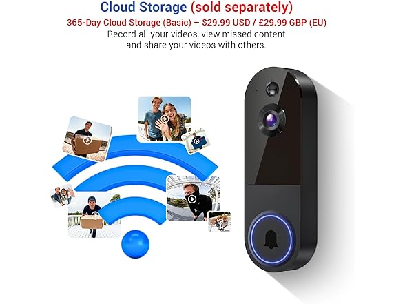 NodeGlow Wireless Video Doorbell Camera