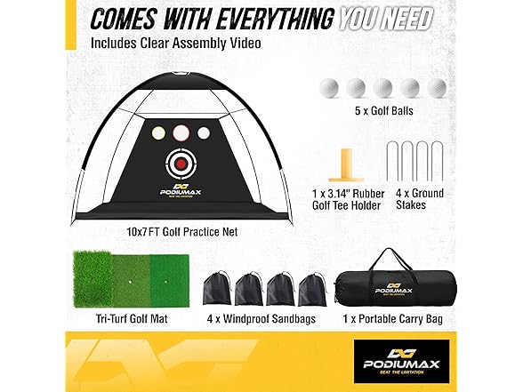 PodiuMax Golf Net and Mat