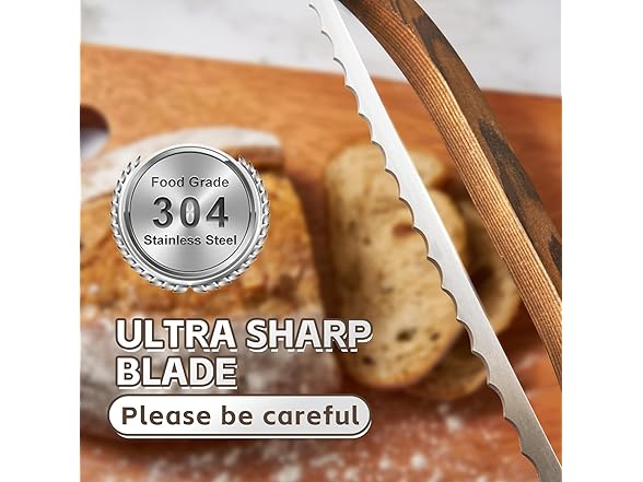 Bread Knife with Ergonomic Handle