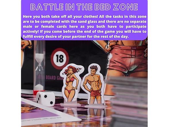 Battle in the bed -Adult Board Game