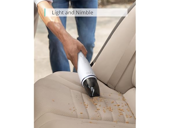 eufy by Anker, HomeVac H11,Cordless Handheld Vacuum Cleaner,Ultra-Lightweight 1.2lbs,5500Pa Suction Power,USB Charging, for Home Cleaning (Open Box)