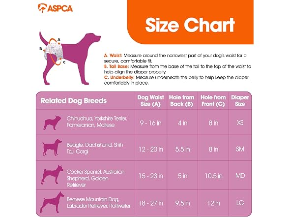 ASPCA ASPCA Female Dog Diapers with Wetness In