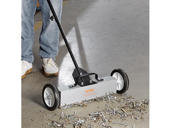 45Lbs Rolling Magnetic Sweeper with Wheels