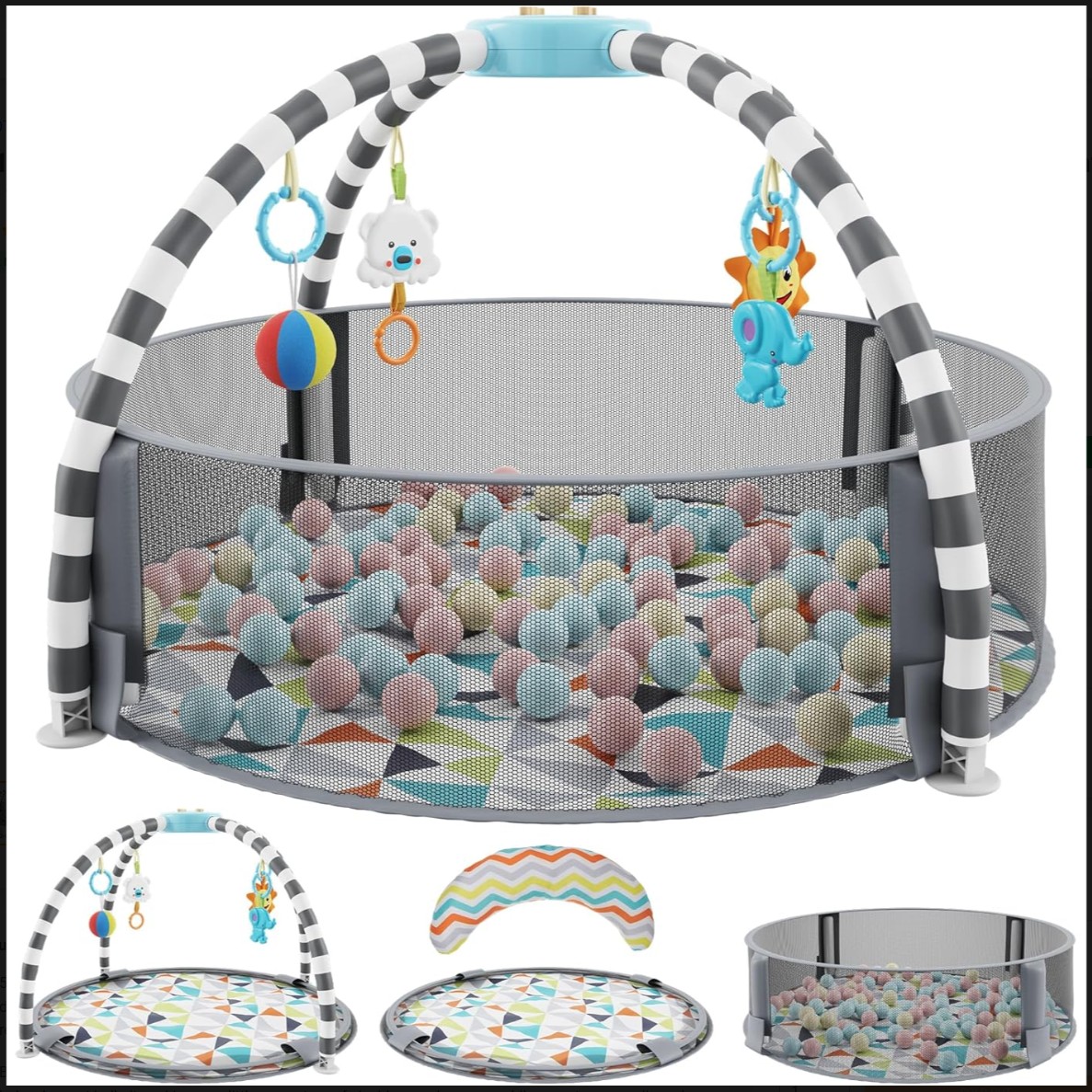 5 in 1 Baby Play Gym & Ball Pit - Gallery 8
