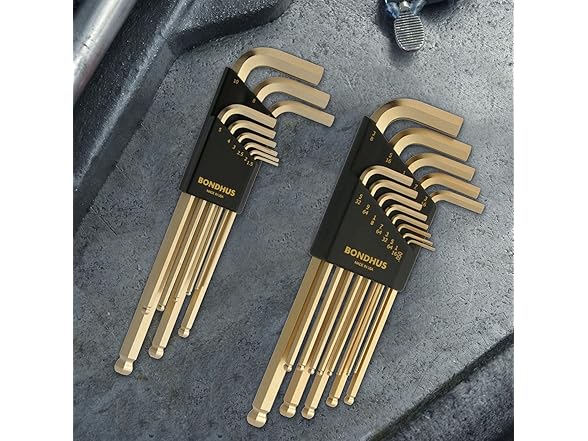 Bondhus 20899 Inch/Metric GoldGuard LWrench 2 Pack