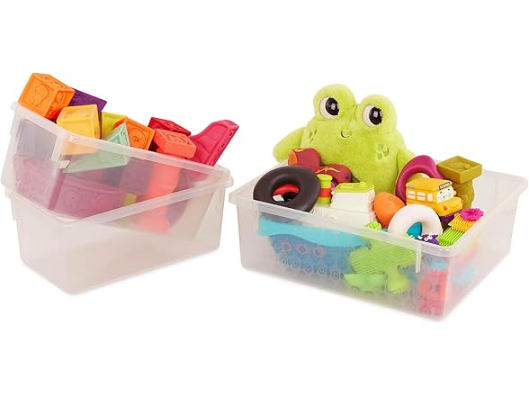 B. toys – Toys Storage Organizer – 10 Stackable Toy Bins