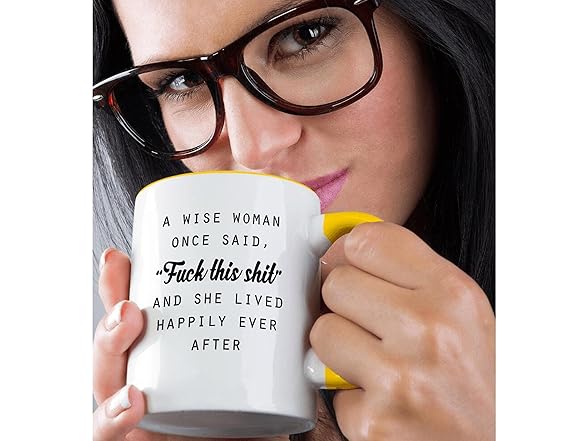 3dRose mugA WISE WOMAN ONCE SAID...