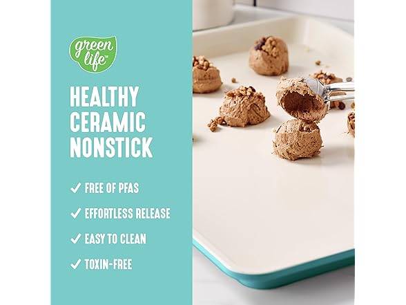 GreenLife Nonstick Half Cookie Sheet