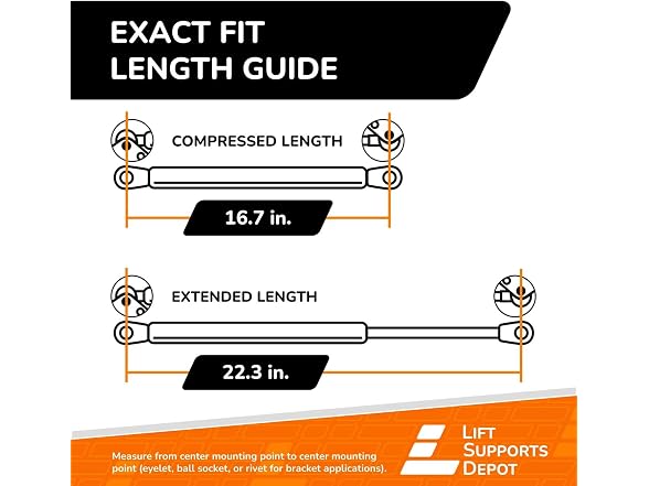 Lift Supports Depot Qty (2) Compatible with Struts
