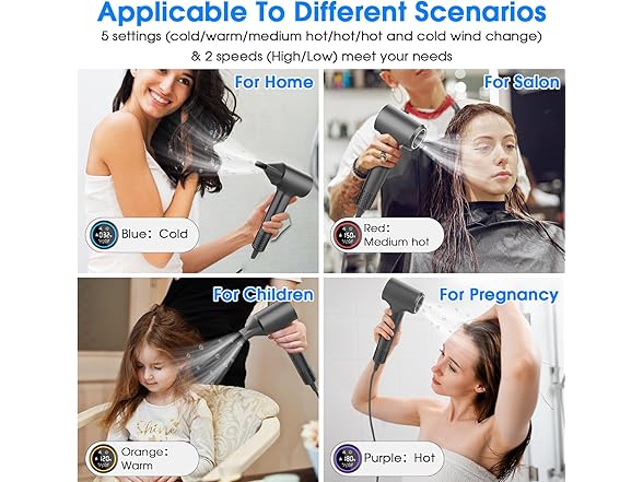 KARFUN 1500W Plasma Hair Dryer