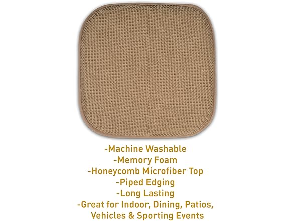 Honeycomb 16" x 16" Chair Cushion Pad