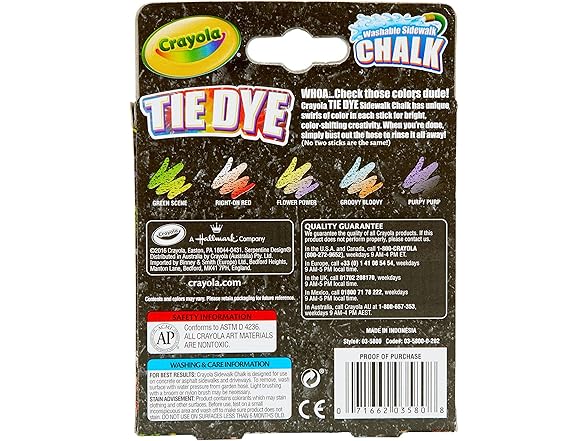 Crayola Tie Dye Chalk (2-5pk)