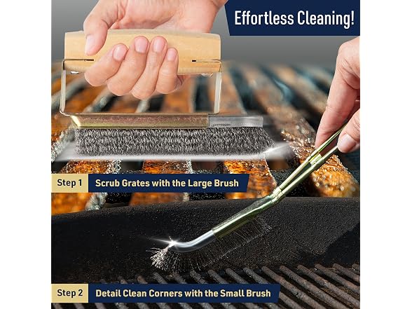 Kings County Tools BBQ Grill Brush Set