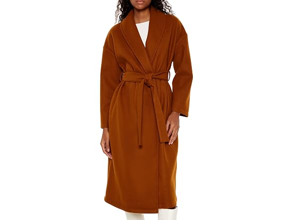 Forever 21  (XS) Tie-Waist Trench Wrap Root Coat