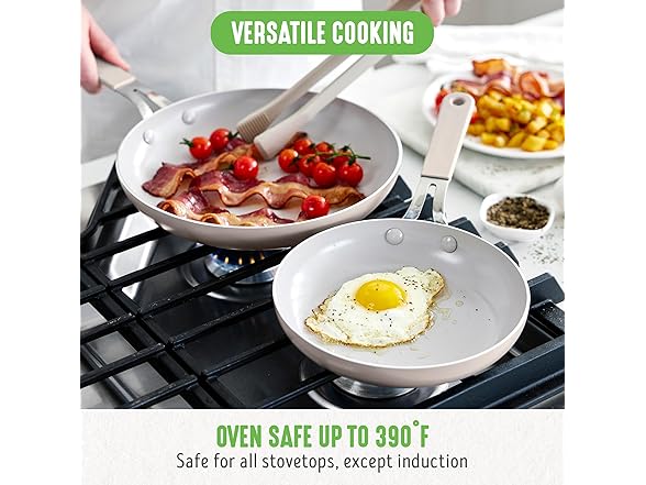 GreenLife 8” & 10” Nonstick Frying Pans