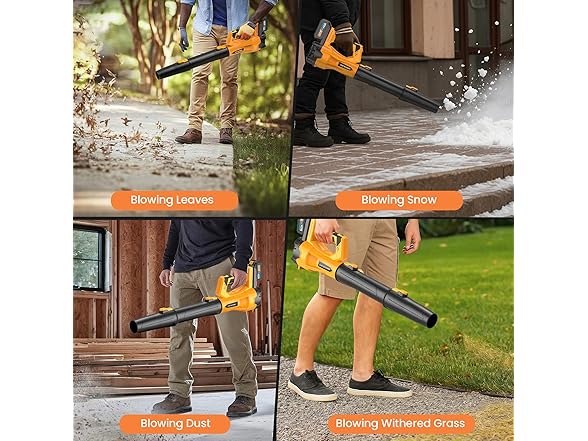 Cordless Leaf Blower 2x4.0Ah Battery