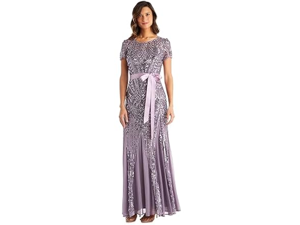 R&M Richards Women's Lavender Gown (10)