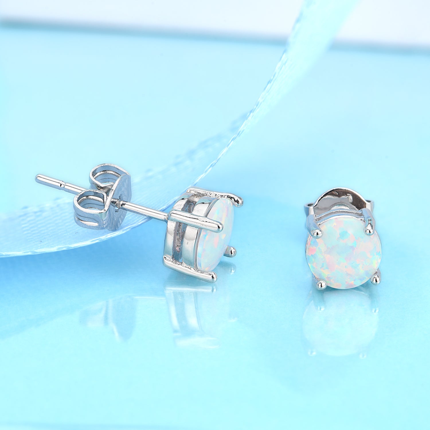 Genuine White Fire Opal in Sterling - Gallery 4
