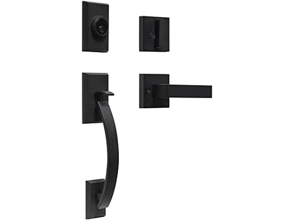 NeuType Front Door Handle Set Matte Black
