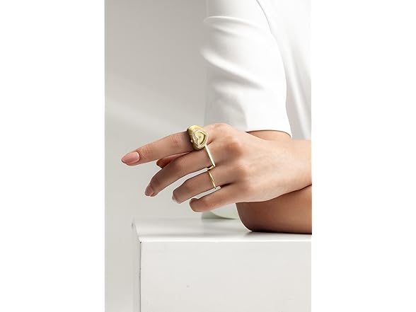 Jessica Simpson Gold Heart Ring Watch