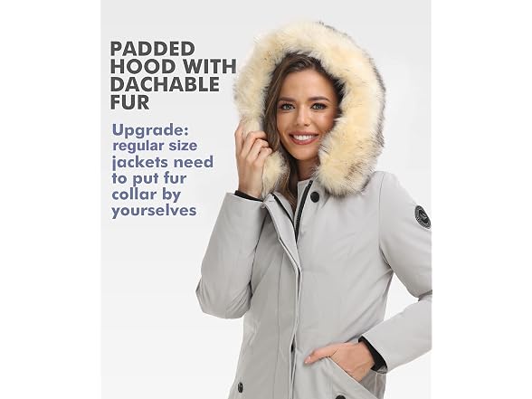 Puremsx Girls (M) Down Jacket Water Resistant Coat