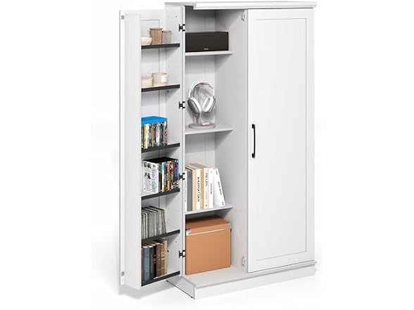 Furinno Robin 4-Tier 2 Doors Pantry
