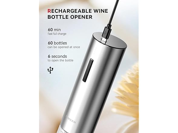 TOMEEM BC052925070004 Electric Wine Bottle Opener Se