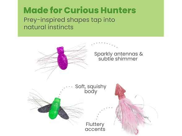 Catstages Squish Prey Catnip Cat Toys, Prey Inspired