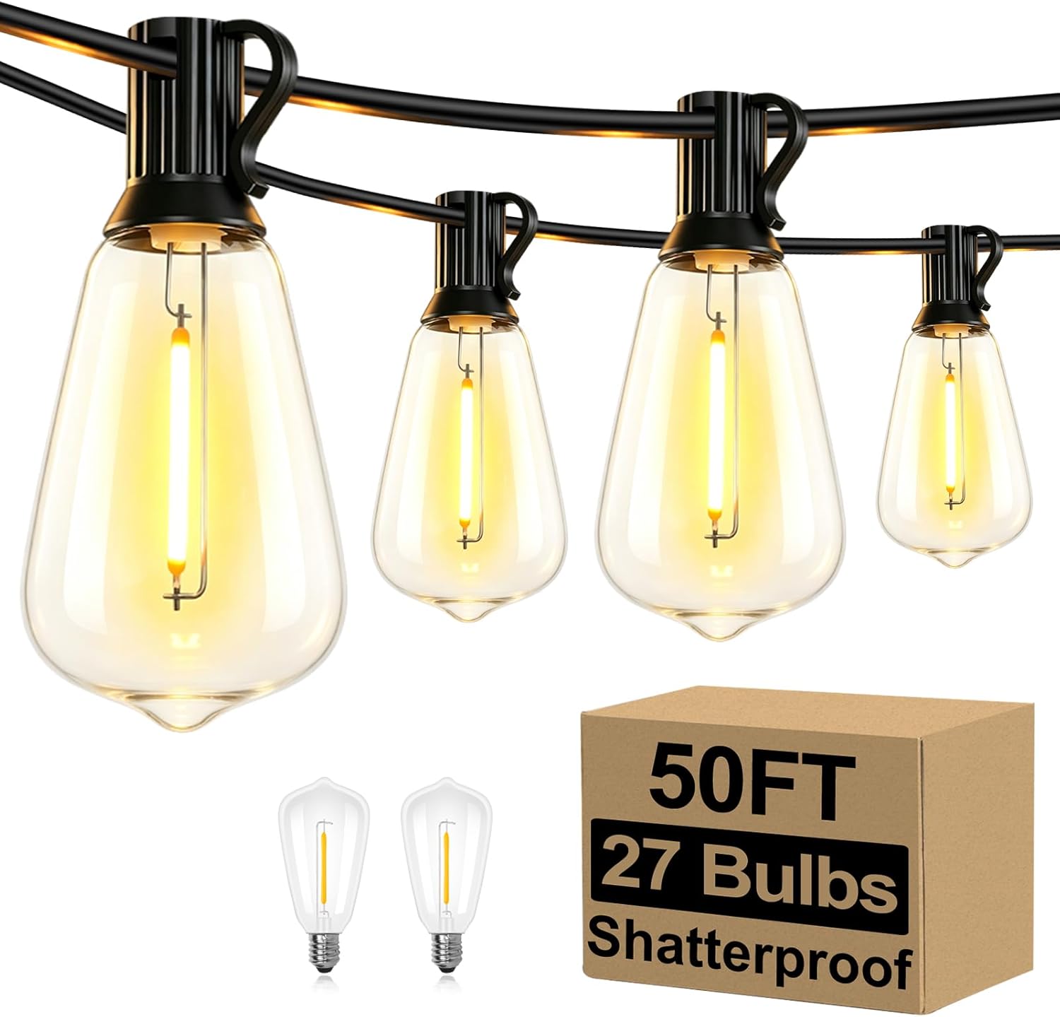 Brightever KN-ST38-50FT25T-1 50FT LED Outdoor String Lights - Gallery 2