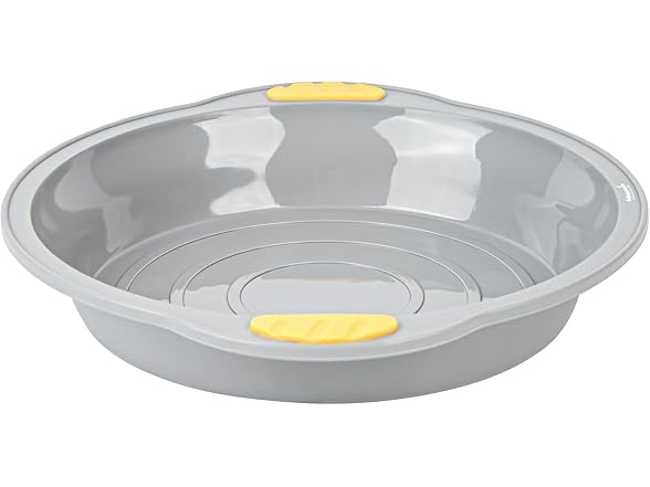 Restaurantware Round Gray Silicone Cake Pan, 11.2 x 10.2 In